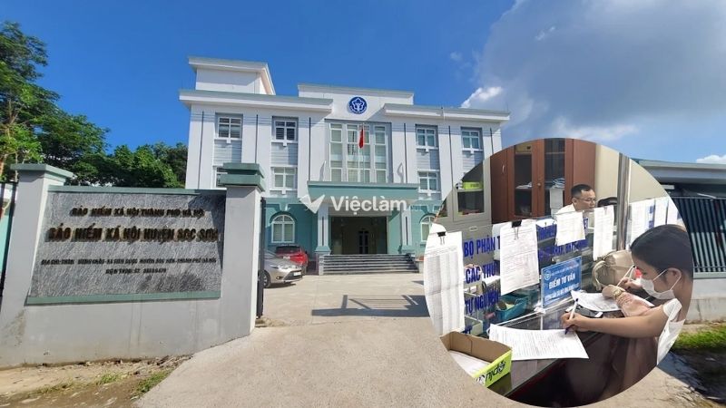 Người dân đến giải quyết hồ sơ tại BHXH huyện Sóc Sơn