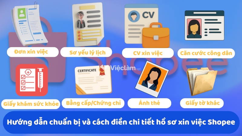 Hướng dẫn chuẩn bị và cách điền chi tiết hồ sơ xin việc Shopee