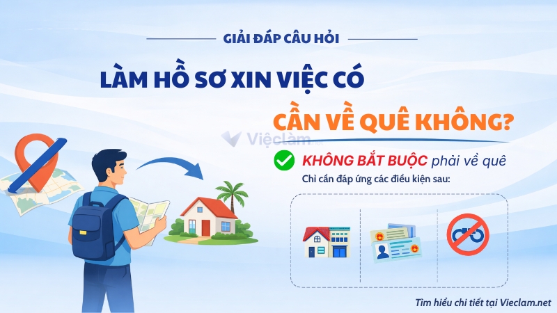 Cách làm hồ sơ xin việc khi không có ở quê