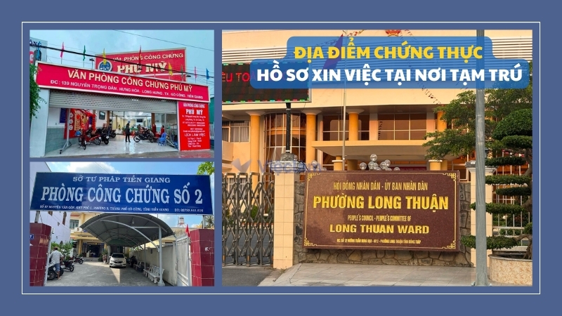 Địa điểm chứng thực hồ sơ xin việc tại nơi tạm trú