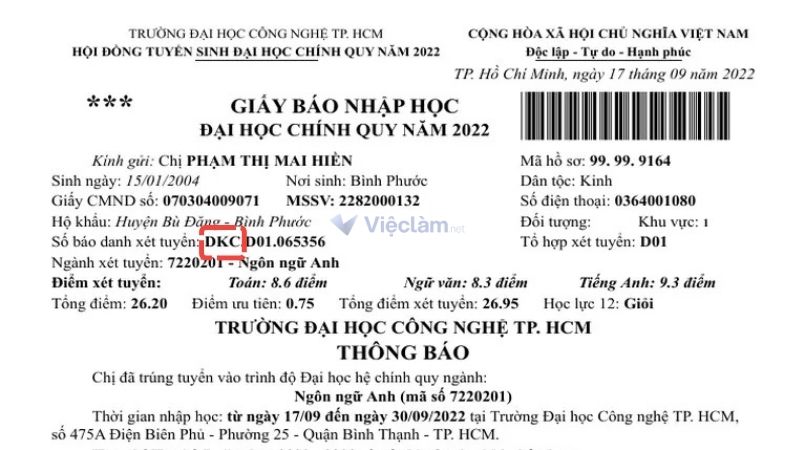 Cách viết ký hiệu trường trong sơ yếu lý lịch