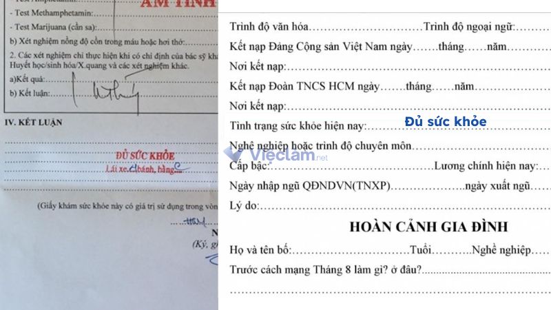 Cách ghi tình trạng sức khỏe trong sơ yếu lý lịch Cách ghi tình trạng sức khỏe theo Giấy khám sức khỏe