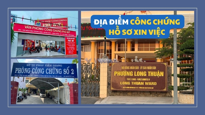 Các địa điểm công chứng hồ sơ xin việc