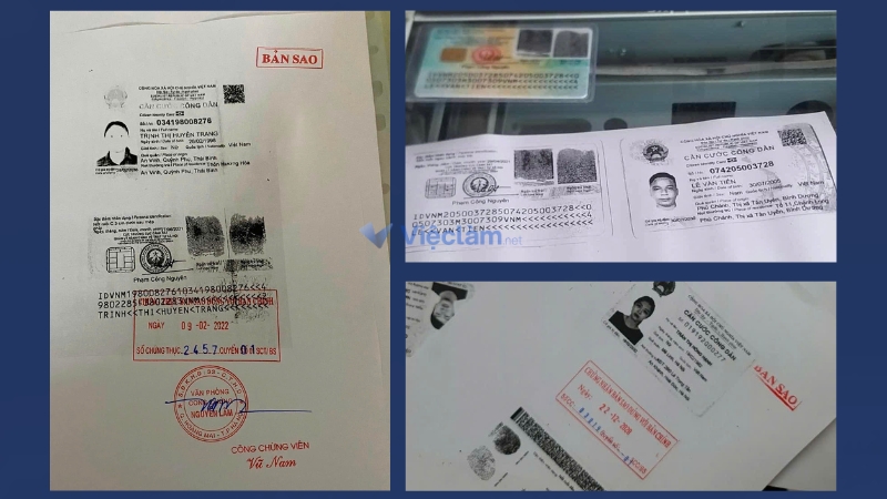 Bản sao CCCD có chứng thực 