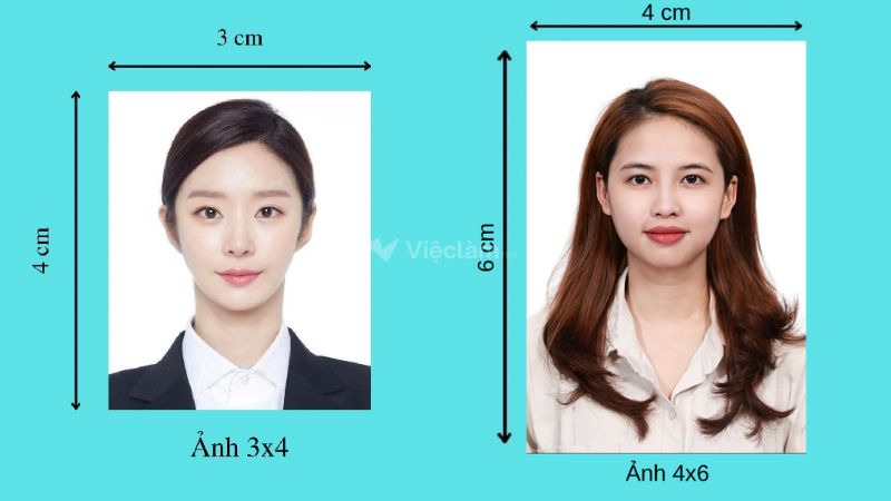 Ảnh thẻ 3x4 và 4x6 trong hồ sơ xin việc làm bán hàng