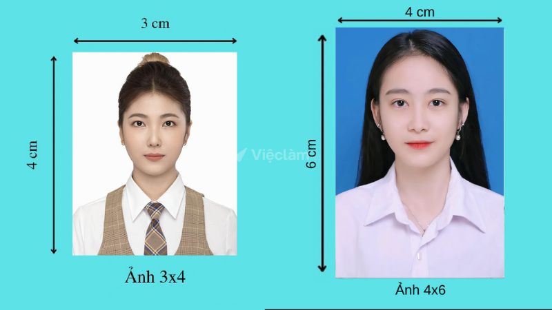 Mẫu ảnh thẻ có thể sử dụng được trong hồ sơ xin việc chưa đủ tuổi