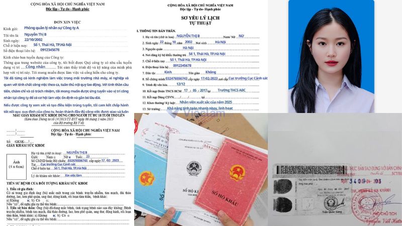 Giấy tờ cần có trong hồ sơ xin việc công nhân