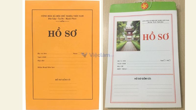 Bìa hồ sơ xin việc tiêu chuẩn hiện nay