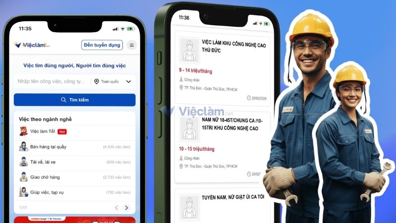Mẫu đơn xin việc làm công nhân và hướng dẫn cách điền chi tiết Tìm việc làm công nhân uy tín, lương cao tại Vieclam.net