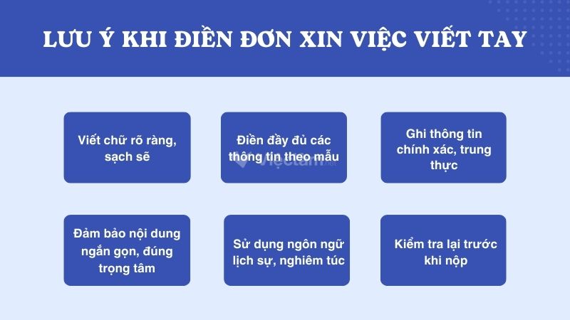 Mẫu đơn xin việc viết tay cho nhiều ngành nghề và hướng dẫn cách viết chi tiết Những lưu ý khi điền đơn xin việc viết tay