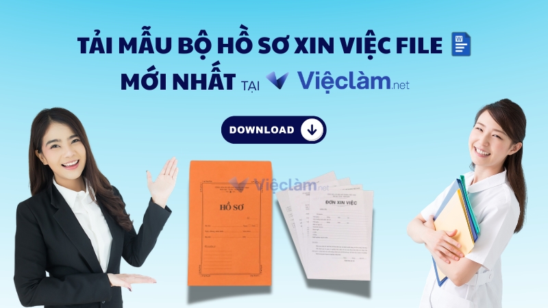 Tải mẫu hồ sơ xin việc file word tại Vieclam.net