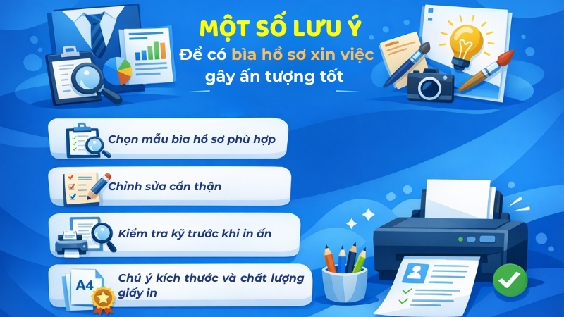 Một số lưu ý để có bìa hồ sơ xin việc gây ấn tượng tốt