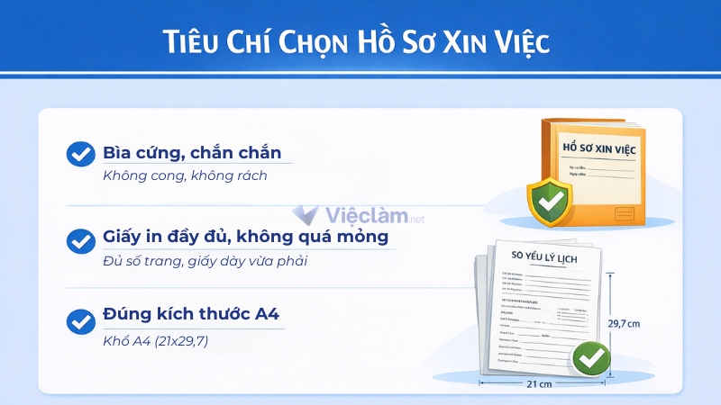 Tiêu chí chọn hồ sơ xin việc