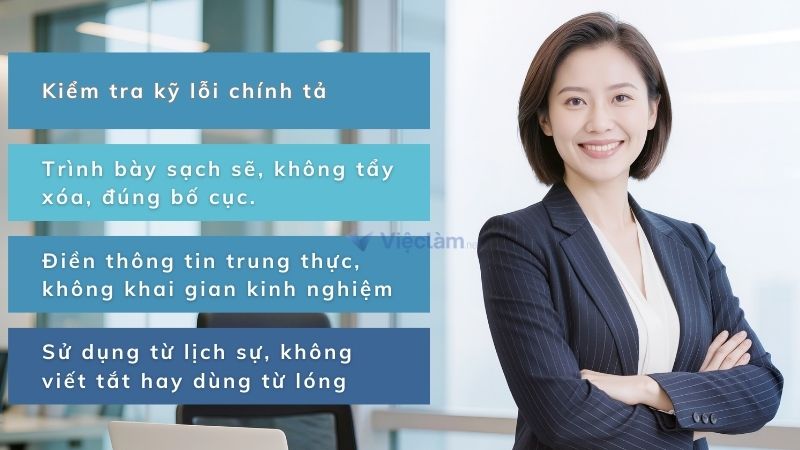 Mẫu đơn xin việc nhân viên văn phòng và hướng dẫn cách điền chi tiết Những lưu ý khi làm đơn xin việc nhân viên văn phòng