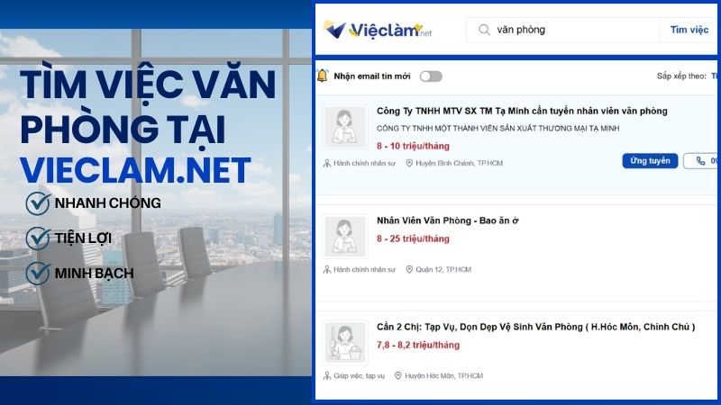Mẫu đơn xin việc nhân viên văn phòng và hướng dẫn cách điền chi tiết Tìm việc nhân viên văn phòng tại Vieclam.net
