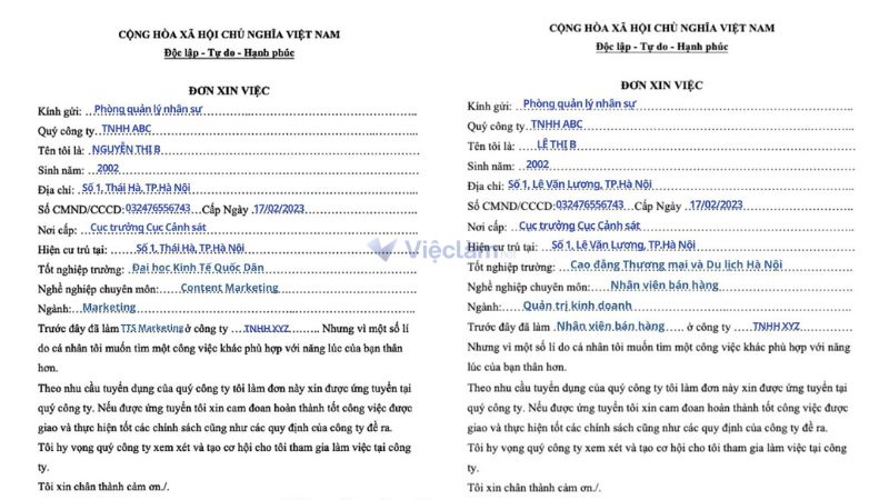 Mẫu đơn xin việc viết tay cho nhiều ngành nghề và hướng dẫn cách viết chi tiết Hướng dẫn cách viết chi tiết mẫu đơn xin việc viết tay