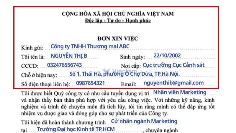 Cách viết phần mở đầu trong đơn xin việc
