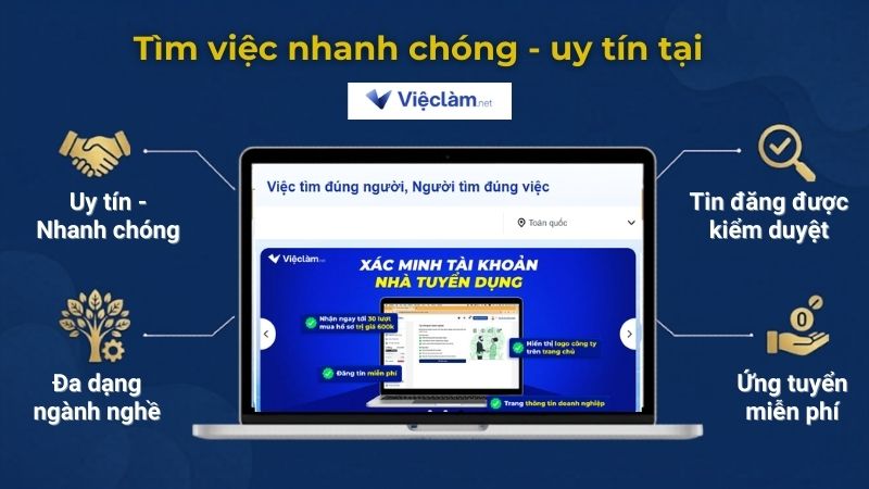 Tìm việc làm uy tín tại Vieclam.net 