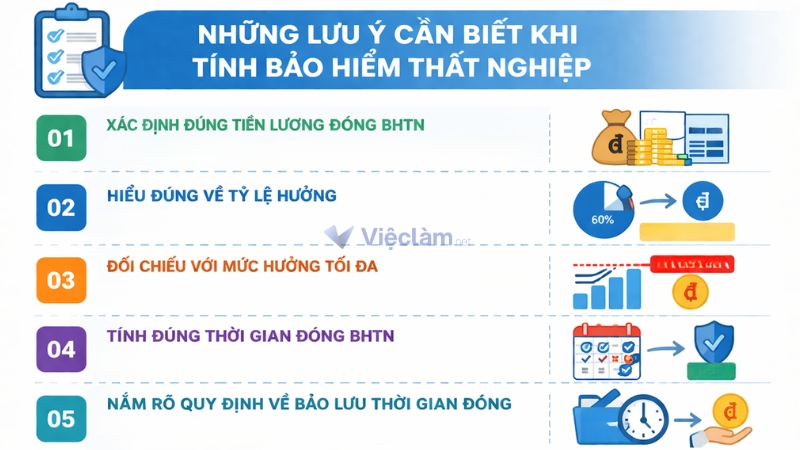 Hướng dẫn cách tính bảo hiểm thất nghiệp cho người lao động Những lưu ý cần biết khi tính bảo hiểm thất nghiệp