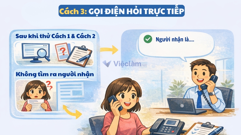 Hướng dẫn cách viết phần kính gửi trong đơn xin việc Cách tìm thông tin người nhận bằng cách gọi điện hỏi trực tiếp