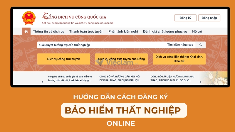 Hướng dẫn cách đăng ký bảo hiểm thất nghiệp online tại nhà nhanh, đơn giản Hướng dẫn cách đăng ký bảo hiểm thất nghiệp online tại nhà nhanh, đơn giản